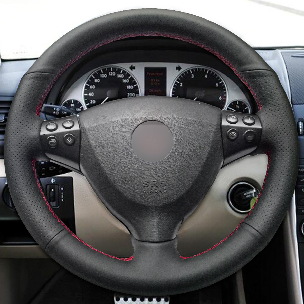MEWANT Steering Wheel Cover for Mercedes-Benz A-Class A160 A180 2004-2012