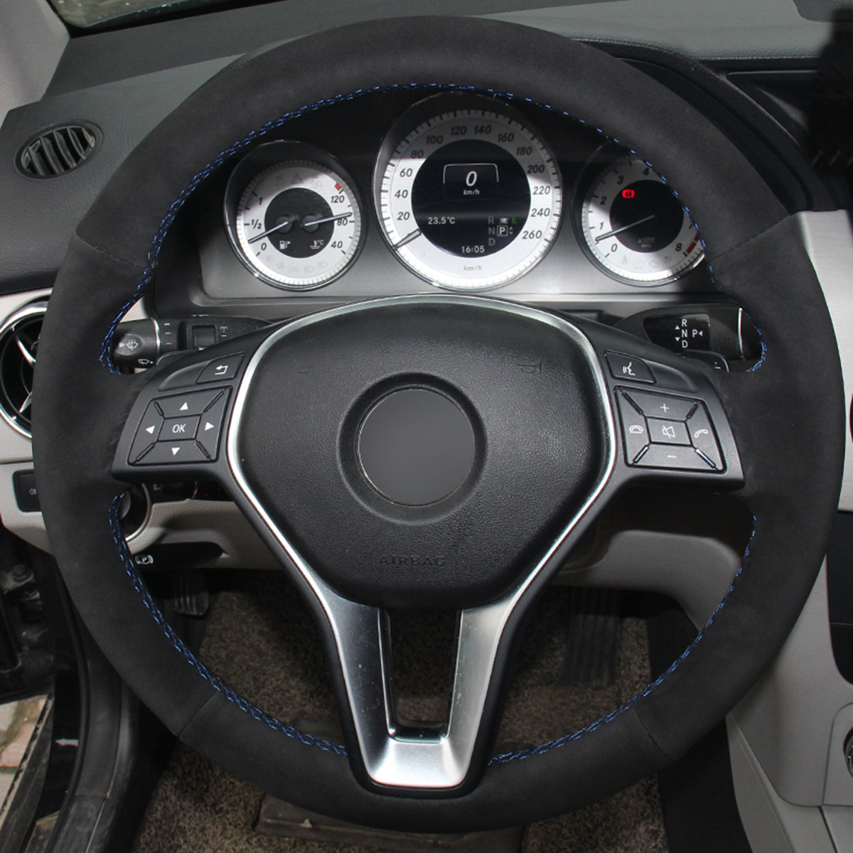 MEWANT Couvre Volant pour Mercedes-Benz B-Class W246 C-Class CLA-Class CLS-Class GLA-Class GLK X204