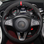 MEWANT Couvre Volant pour Mercedes-Benz A-Class B-Class C-Class CLA-Class CLS-Class E-Class (W213) EQV (W447) GLC-Class (X253C253) GLE-Class (W166C292) (W470)