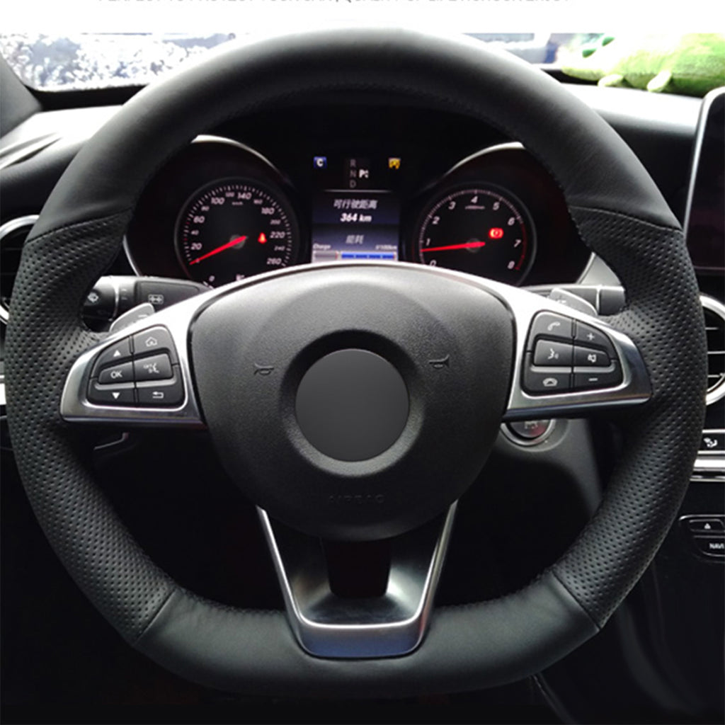MEWANT Couvre Volant pour Mercedes-Benz C-Class W205 AMG C43 CLA-Class C117 CLS-Class C218 SL-Class R231 GLC-Class X253 C253