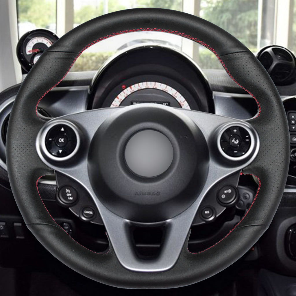 MEWANT Couvre Volant pour Mercedes-Benz Smart New Fortwo Forfour 2015-2017