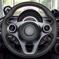 MEWANT Couvre Volant pour Mercedes-Benz Smart New Fortwo Forfour 2015-2017