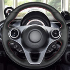 MEWANT Couvre Volant pour Mercedes-Benz Smart New Fortwo Forfour 2015-2017