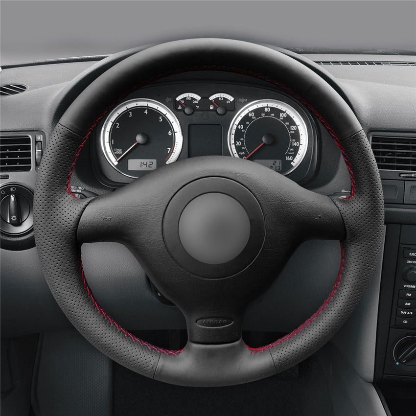 MEWANT Couvre Volant pour VW Golf 4 Passat B5 Variant Polo Bora Sharan 1997-2004