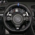 MEWANT Couvre Volant pour VW Golf 6 (VI) GTI Polo GTI Polo R-Line Scirocco CC Tiguan 2009-2014