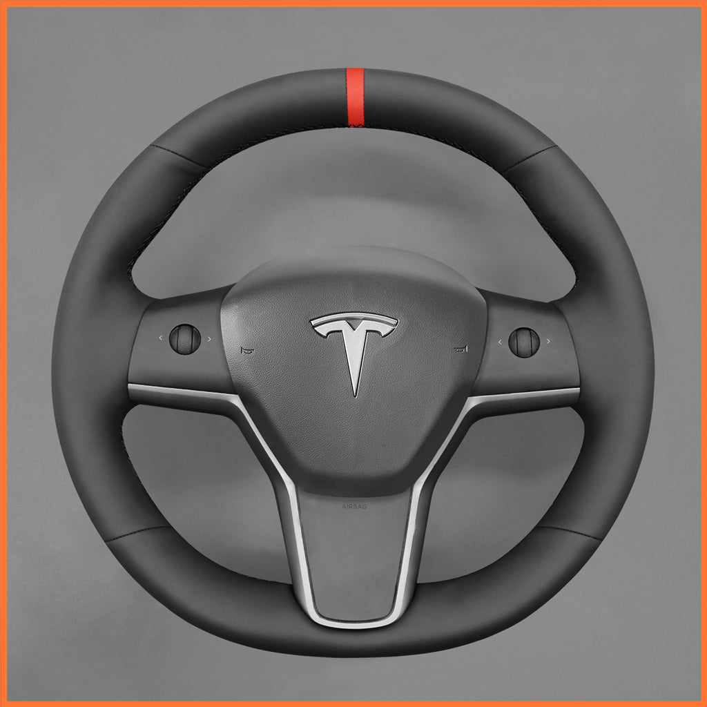 MEWANT Couvre Volant pour Tesla Model 3 2019-2023 Model Y 2021-2023
