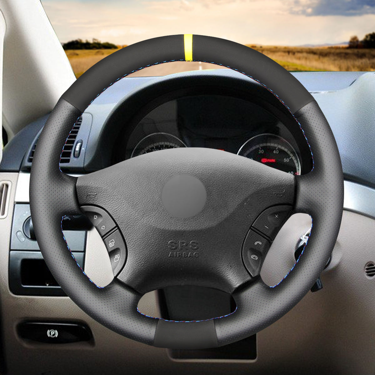 MEWANT Couvre Volant pour Mercedes-Benz Viano W639 2003-2010  Vito 2003-2014  Sprinter 2006-2013