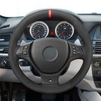 MEWANT Couvre Volant pour BMW X5 E70 (M Sport)  M50d E71 M50d E70 E71