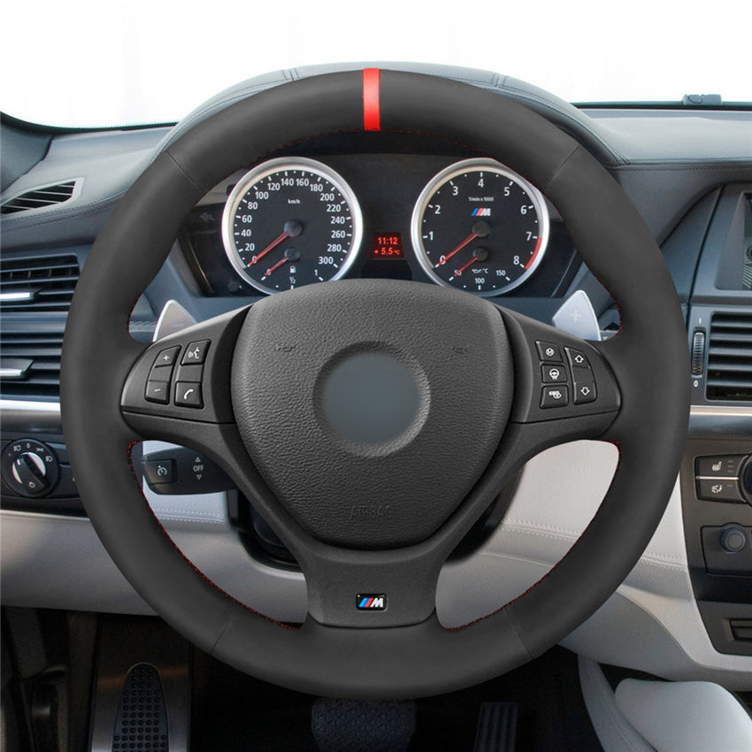 MEWANT Couvre Volant pour BMW X5 E70 (M Sport)  M50d E71 M50d E70 E71