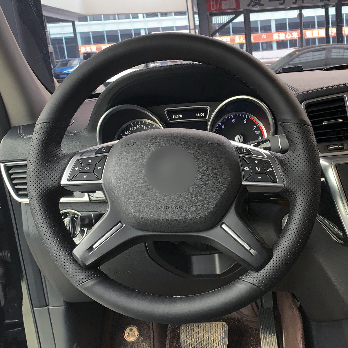 MEWANT Couvre Volant pour Mercedes-Benz G-Class W463 GL-Class X166 M-Class W166