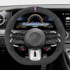 MEWANT Couvre Volant pour Mercedes-Benz AMG CLS53 (C257)  E53 (W213) E63 (W213) EQS 53 (V297)T (C190R190)
