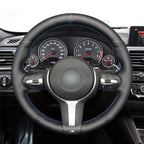 MEWANT Couvre Volant pour BMW (M Sport) X6 X5X4 X3 X2 X1 F12 F10 F32 F34 F20 F21 M135i F45 F46  F22 F23 M235i F30 F31 2015-2019