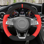 MEWANT Couvre Volant pour Mercedes-Benz C-Class W205 AMG C43 CLA-Class C117 CLS-Class C218 SL-Class R231 GLC-Class X253 C253