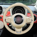 MEWANT Couvre Volant pour Fiat 500 2015-2021 / 500C 2016-2021