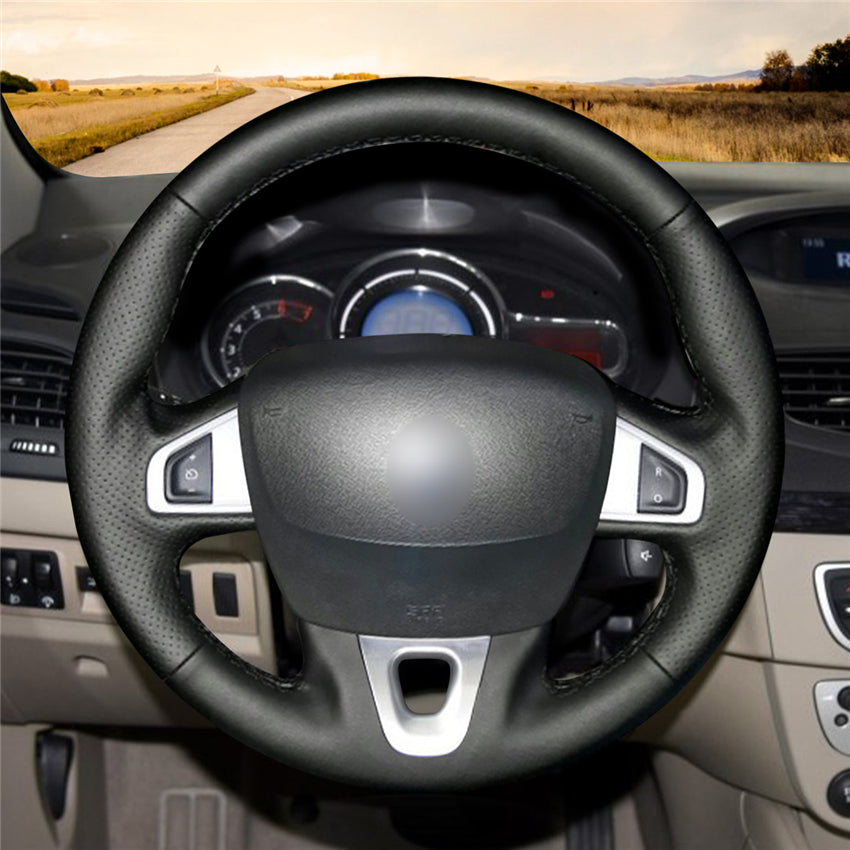 MEWANT Couvre Volant pour Renault Megane 3 2008-2016 / Scenic 3 (Grand Scenic) 2009-2016 / Kangoo 2 2014-2020 / Fluence (ZE) 2009-2015