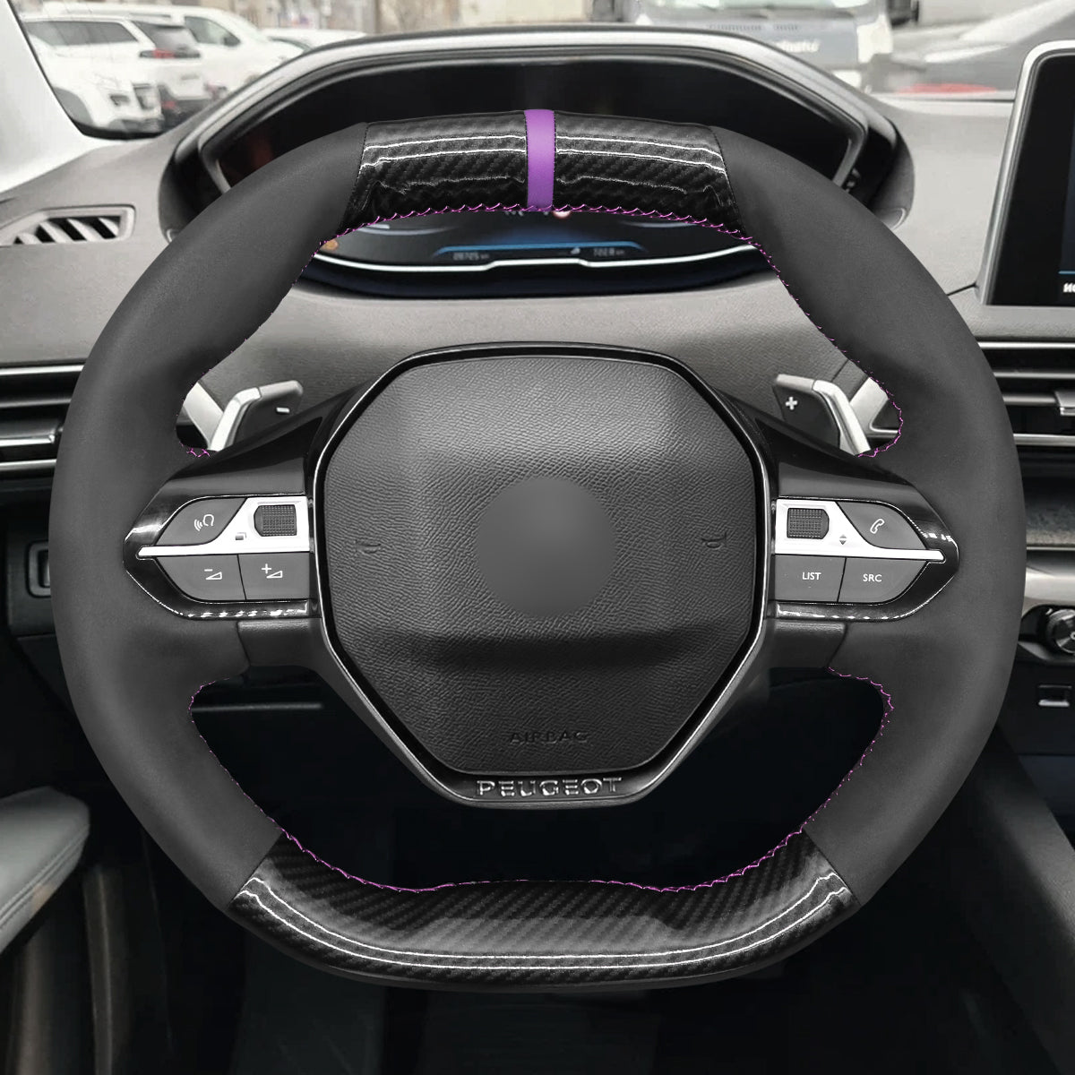 MEWANT Couvre Volant pour Peugeot 208 308 (SW) 2008 3008 508 508 SW 5008  Partner Rifter