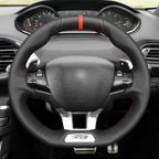MEWANT Couvre Volant pour Peugeot 208 (GTi/GT Line/GT) / 308 (GT/GTi/GT Line) / 308 SW (GT/GT Line) / 2008 (GT Line) 2015-2019