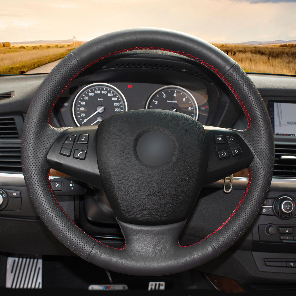 MEWANT Couvre Volant pour BMW X5 E70 2006-2013