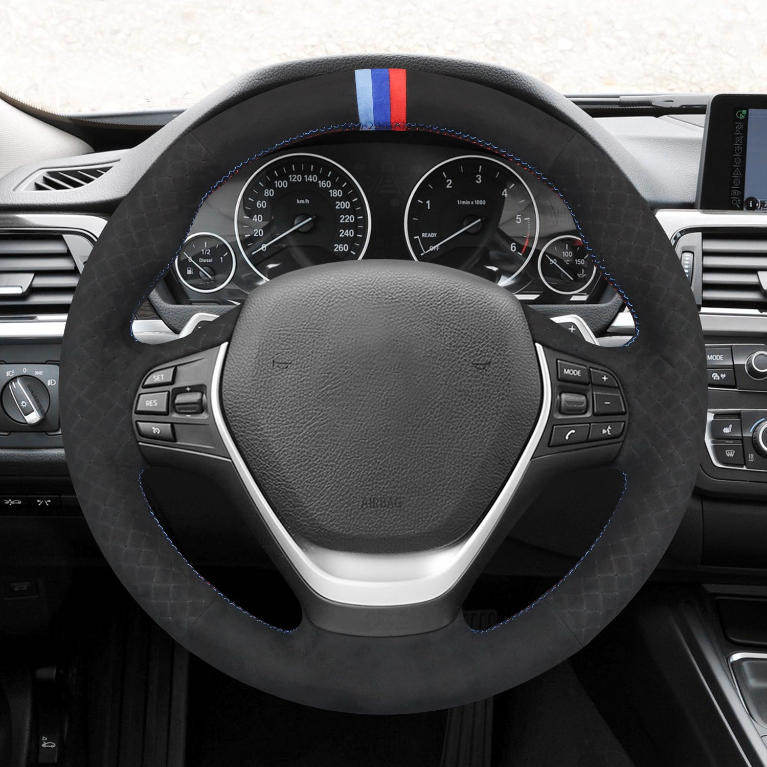 MEWANT Couvre Volant pour BMW F20 F21 F22 F30 F34 F32 F36