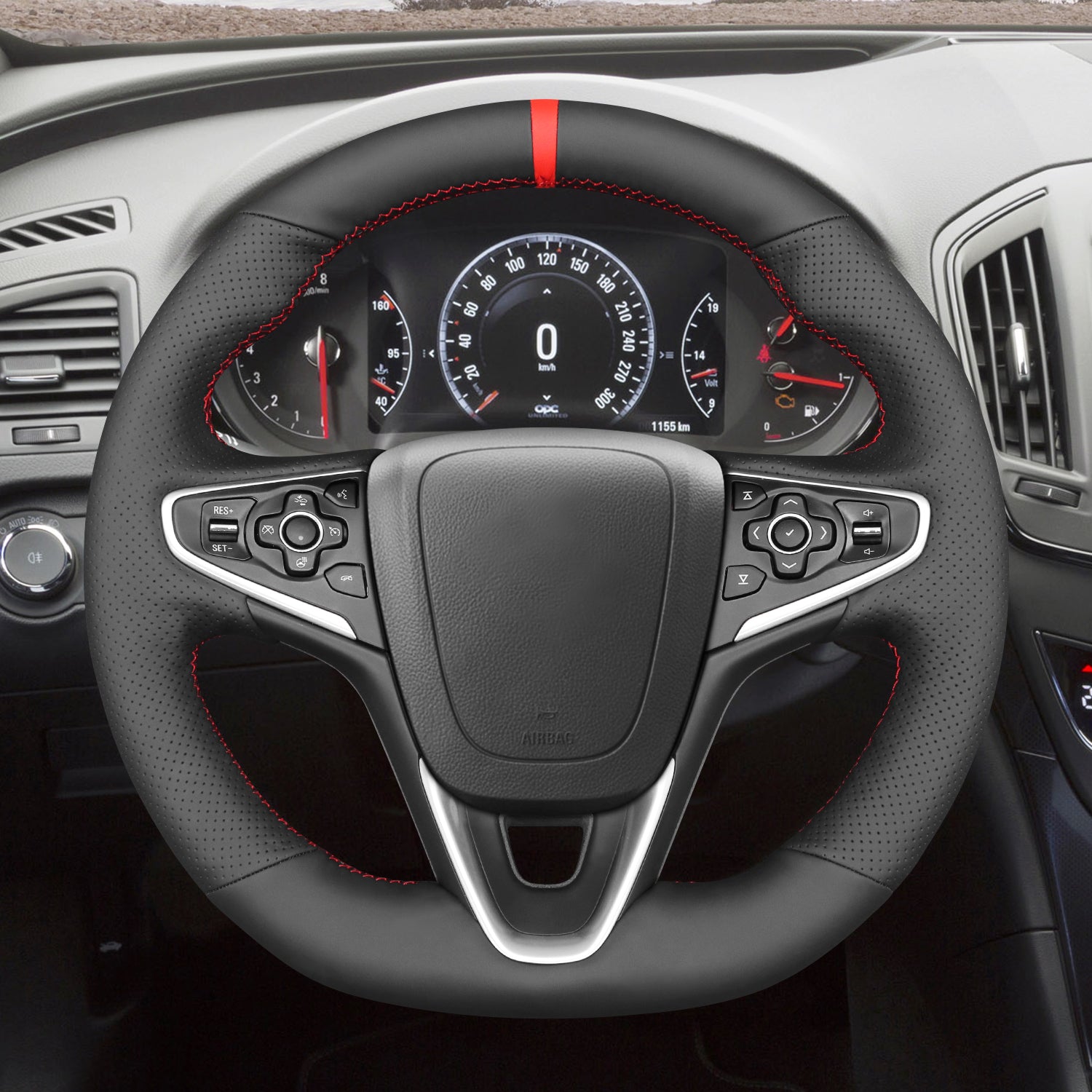 MEWANT Steering Wheel Cover for Opel Insignia (OPC) 2013-2017
