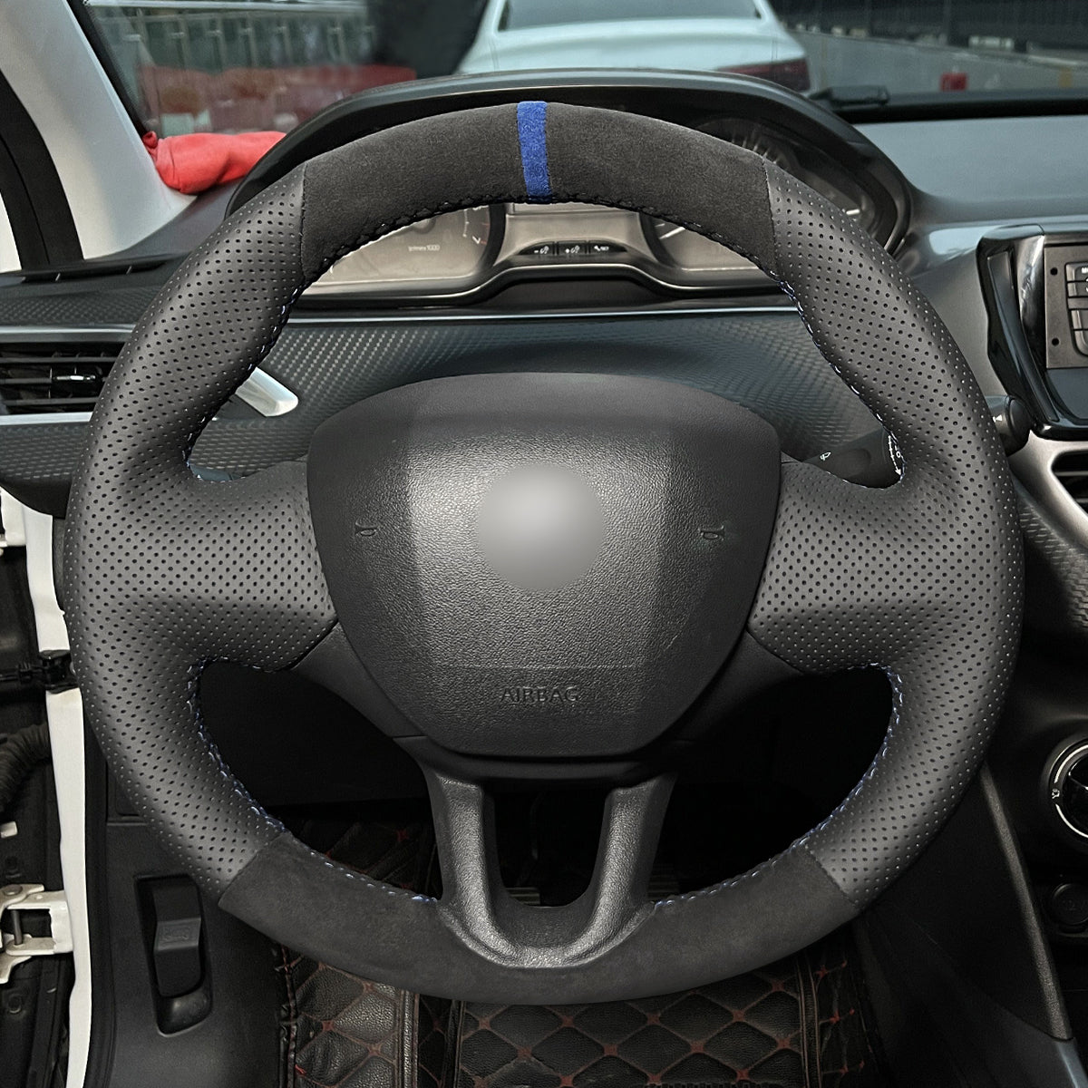 MEWANT Couvre Volant pour Peugeot 208 / 2008 / 308 / 308 SW 2014-2017