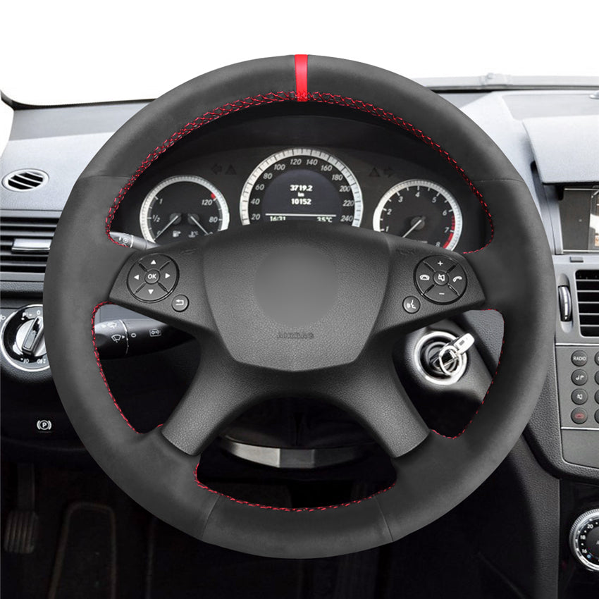 MEWANT Couvre Volant pour Mercedes-Benz W204 C-Class 2007-2010 Mercedes-Benz C280 C230 C180 C260 C200 C300