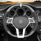 MEWANT Couvre Volant pour Benz AMG C63 W204  CLA 45 C117  C218  AMG S-Model W212  E 63 S W212 SL 63 R231