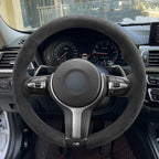 MEWANT Couvre Volant pour BMW (M Sport) X6 X5X4 X3 X2 X1 F12 F10 F32 F34 F20 F21 M135i F45 F46  F22 F23 M235i F30 F31 2015-2019