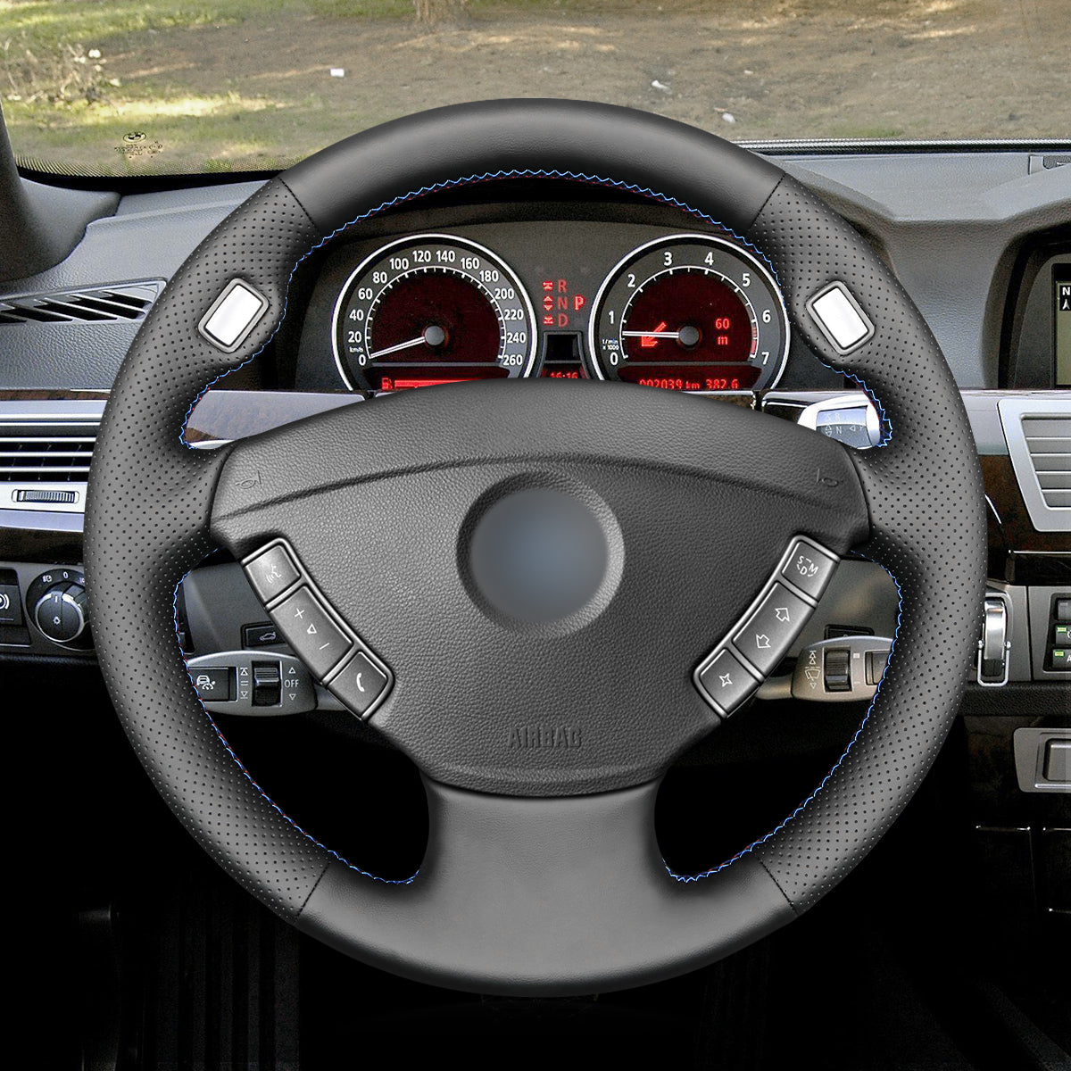MEWANT Couvre Volant pour BMW 7 Series E65 E66 2001-2008