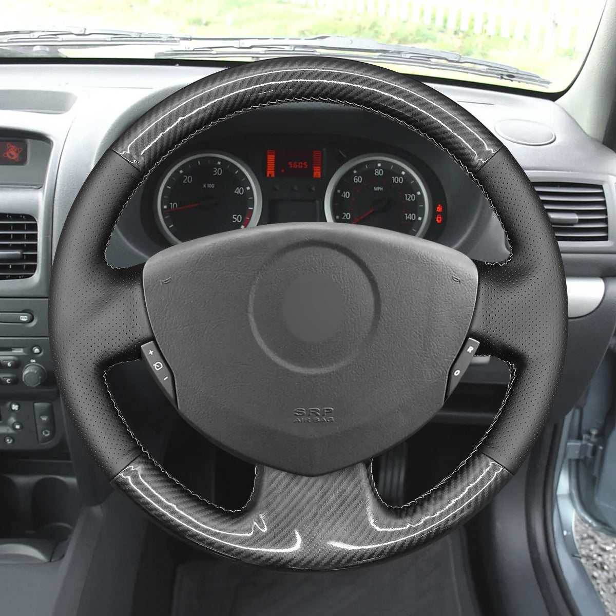 MEWANT Couvre Volant pour Renault Clio 2 2001-2008 / Twingo 2 2007-2014