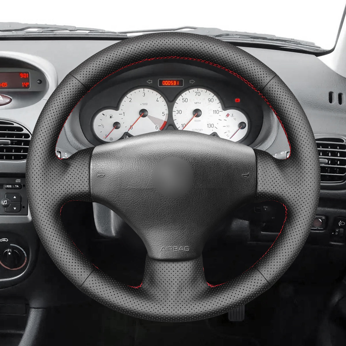MEWANT Couvre Volant pour Peugeot 206 2001-2009 / 206 SW 2002-2007