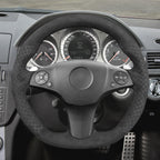 MEWANT Couvre Volant pour Mercedes-Benz AMG C63 W204 CLS-Class C219 CLS 63 E 63 AMG W212 AMG SL 63 R230SLS AMG C197 R197