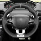 MEWANT Couvre Volant pour Peugeot 208 (GTi/GT Line/GT) / 308 (GT/GTi/GT Line) / 308 SW (GT/GT Line) / 2008 (GT Line) 2015-2019