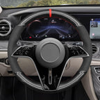 MEWANT Couvre Volant pour Mercedes-Benz CLS-Class (C257) E-Class (W213) W214 2021-2023  EQS (V297) GLE-Class S-Class (W223)