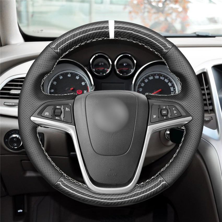 MEWANT Couvre Volant pour Opel Astra (J)  Mokka  Mokka X  Zafira (C) Insignia (A) Insignia CT  Ampera (I)  Cascada  Meriva (B) 2010-2017
