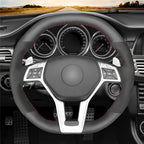 MEWANT Couvre Volant pour Benz AMG C63 W204  CLA 45 C117  C218  AMG S-Model W212  E 63 S W212 SL 63 R231