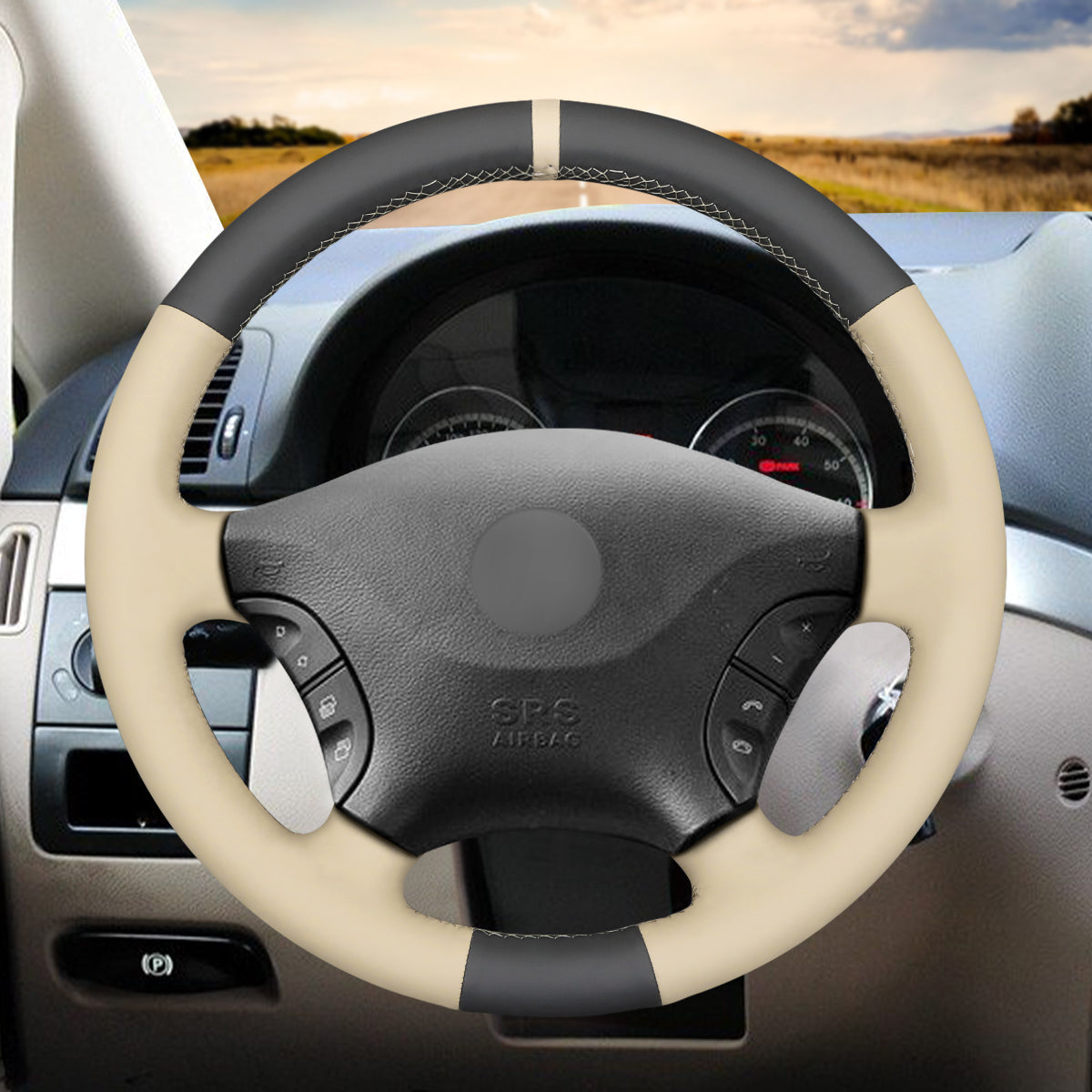 MEWANT Couvre Volant pour Mercedes-Benz Viano W639 2003-2010  Vito 2003-2014  Sprinter 2006-2013