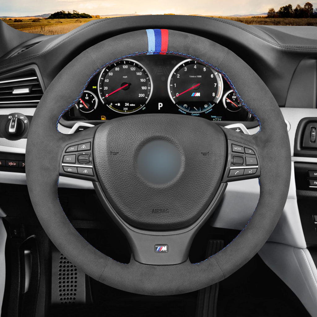 MEWANT Couvre Volant pour BMW 5 Series M Sport  F10 F11  F07 F12 F13 F06 F01 F10