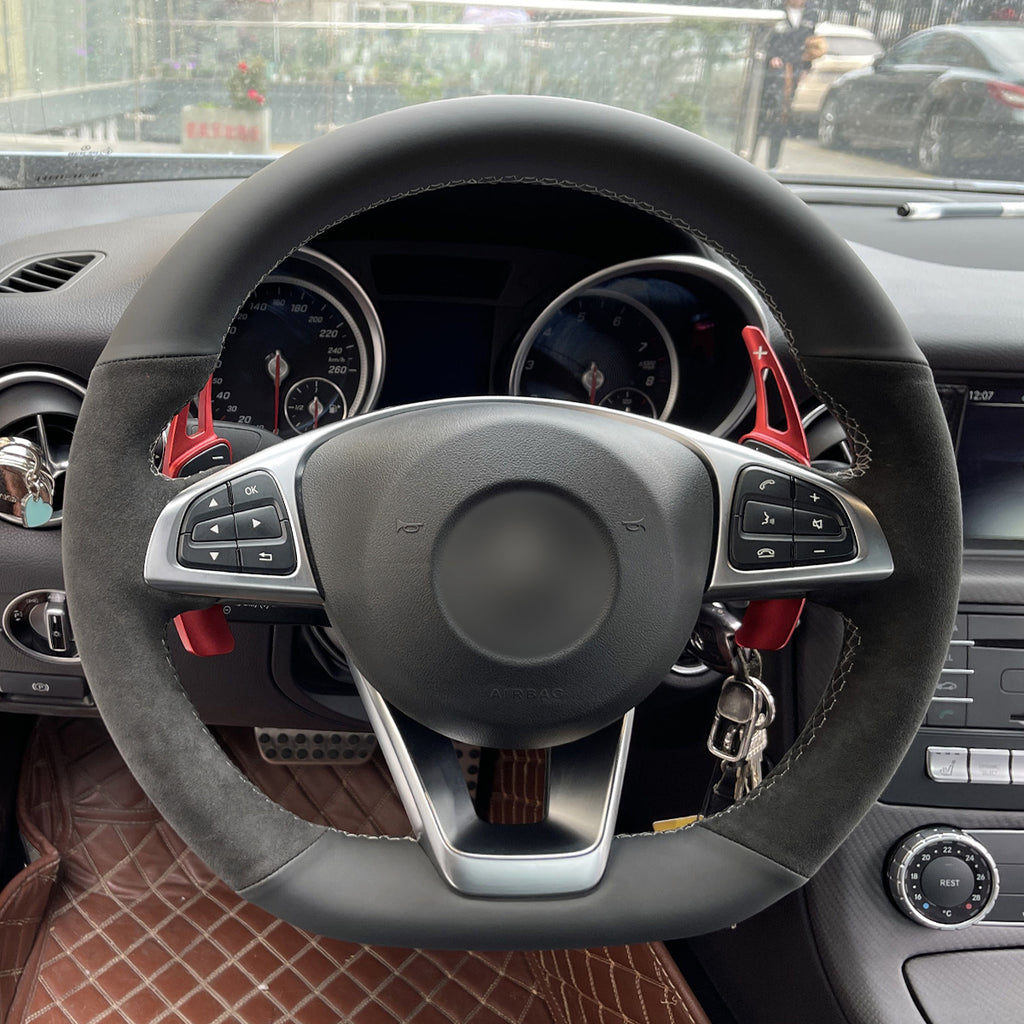 MEWANT Couvre Volant pour Mercedes-Benz C-Class W205 AMG C43 CLA-Class C117 CLS-Class C218 SL-Class R231 GLC-Class X253 C253