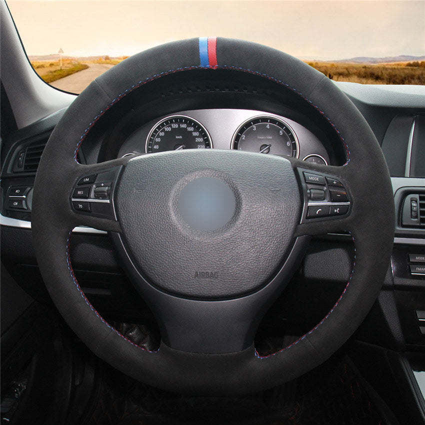 MEWANT Couvre Volant pour BMW 5 Series F10 F11 F07 F01 F02 2008-2015