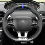 MEWANT Couvre Volant pour Peugeot 208 (GTi/GT Line/GT) / 308 (GT/GTi/GT Line) / 308 SW (GT/GT Line) / 2008 (GT Line) 2015-2019