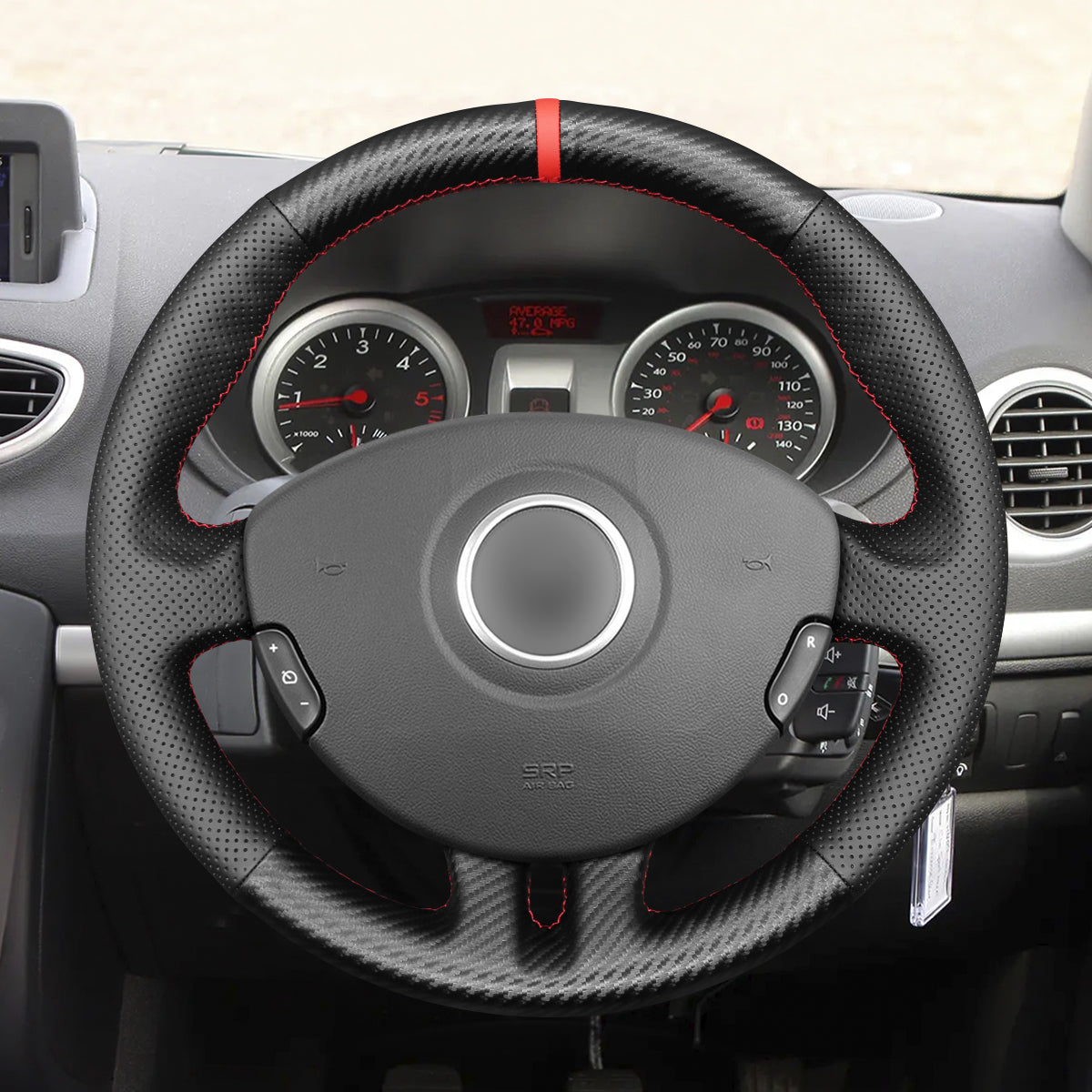 MEWANT Couvre Volant pour Renault Clio 3 2005-2012