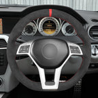 MEWANT Couvre Volant pour Mercedes-Benz C-Class W204 E-Class W212 CLS-Class C218 GLA 45 AMG X156 SL-Class R231 SLK-Class R172