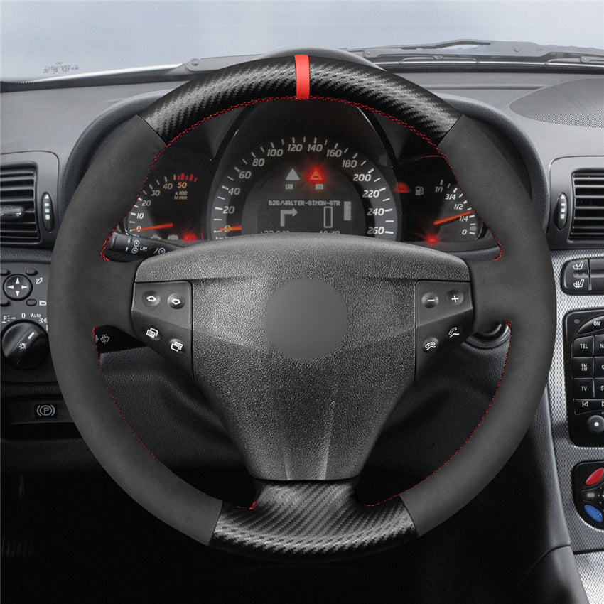 MEWANT Couvre Volant pour Mercedes-Benz C-Class W203 Kompressor 2001-2004