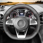 MEWANT Couvre Volant pour Mercedes-Benz AMG GT C190 R190 C 63 W205 CLA 45 C117 E 43 W213 SLC 43 SL 63