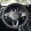 MEWANT Couvre Volant pour Mercedes-Benz A-Class B-Class C-Class CLA-Class CLS-Class E-Class (W213) EQV (W447) GLC-Class (X253C253) GLE-Class (W166C292) (W470)