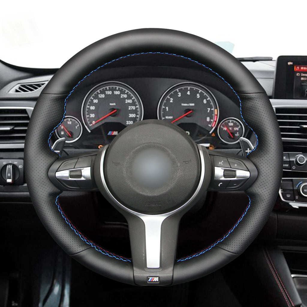 MEWANT Couvre Volant pour BMW (M Sport) X6 X5X4 X3 X2 X1 F12 F10 F32 F34 F20 F21 M135i F45 F46  F22 F23 M235i F30 F31 2015-2019