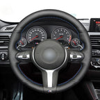 MEWANT Couvre Volant pour BMW (M Sport) X6 X5X4 X3 X2 X1 F12 F10 F32 F34 F20 F21 M135i F45 F46  F22 F23 M235i F30 F31 2015-2019