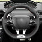 MEWANT Couvre Volant pour Peugeot 208 (GTi/GT Line/GT) / 308 (GT/GTi/GT Line) / 308 SW (GT/GT Line) / 2008 (GT Line) 2015-2019