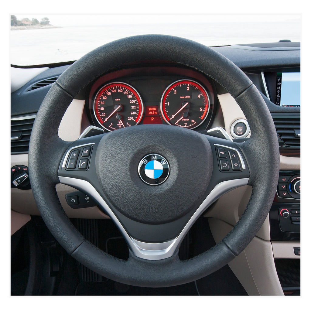 MEWANT Couvre Volant pour BMW X1 E84 2012-2015 / 1 Series E81 E82 E87 E88 2013